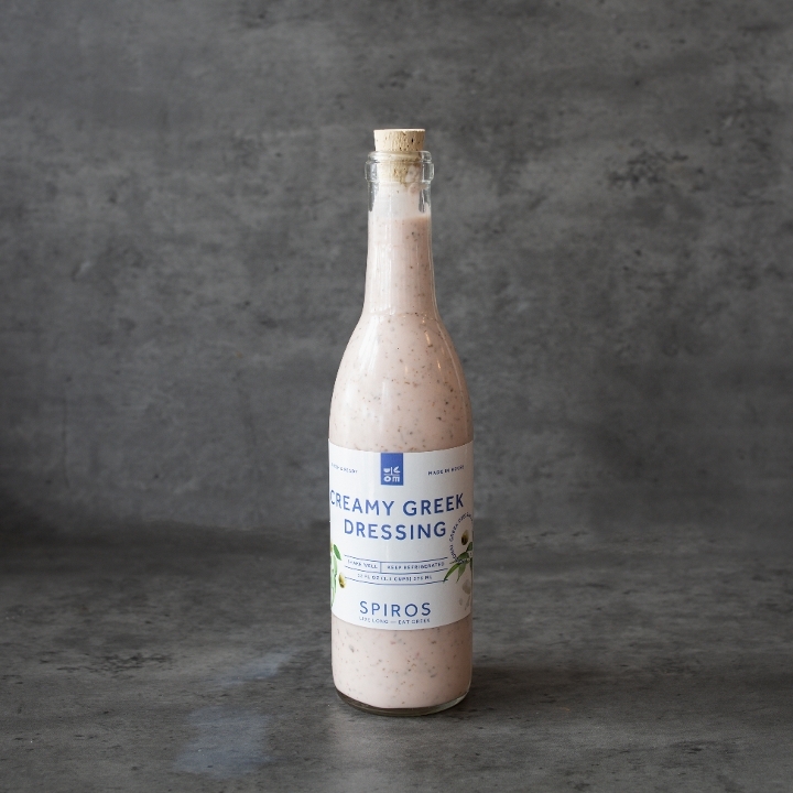 Bottle Creamy Greek Dressing.