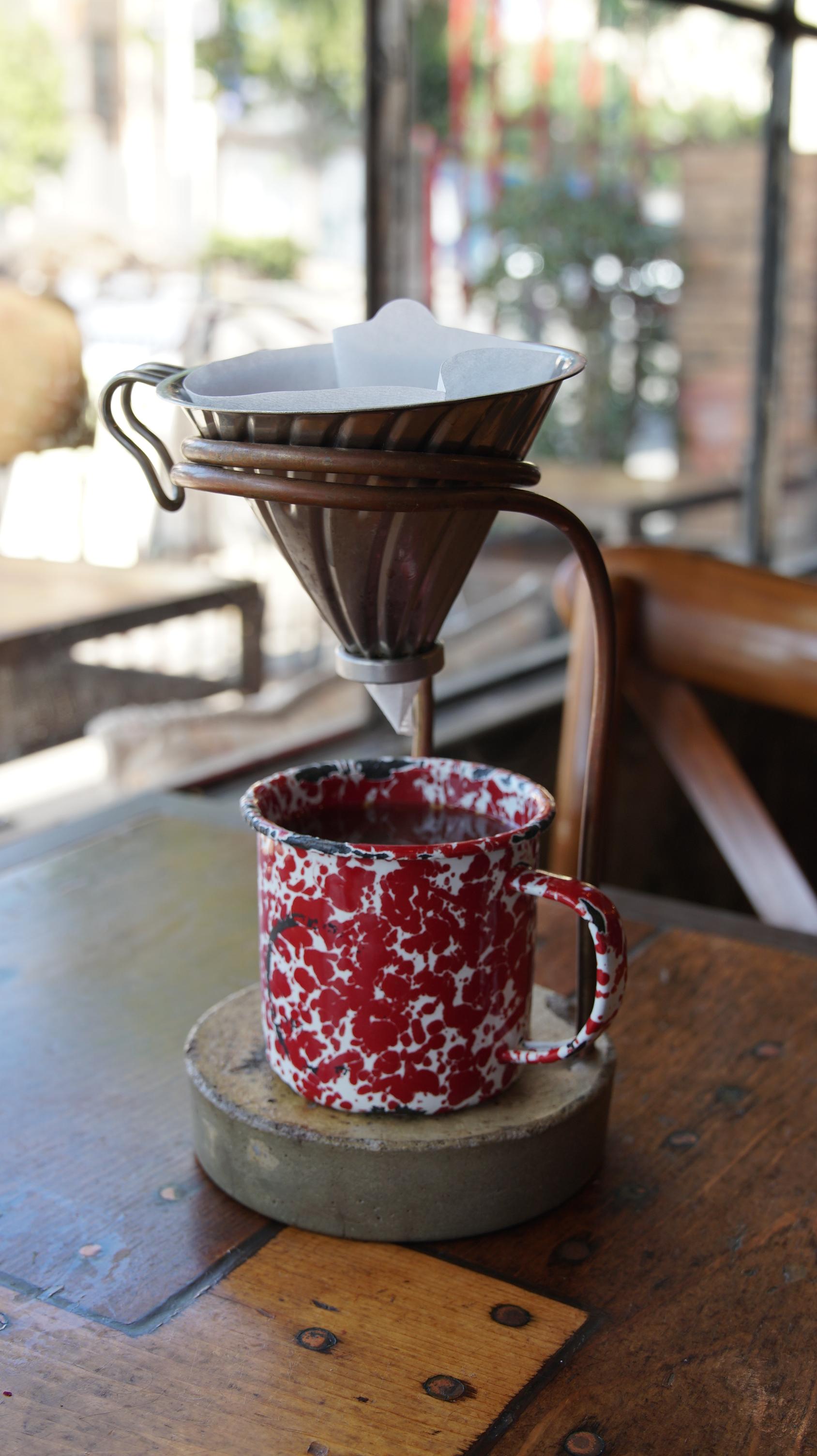 Pour Over Coffee.