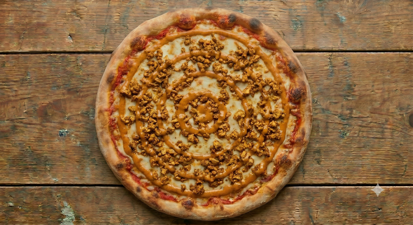 Chicken Tikka Pizza.