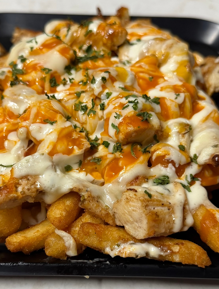 Buffalo Chicken Cheese Fries.