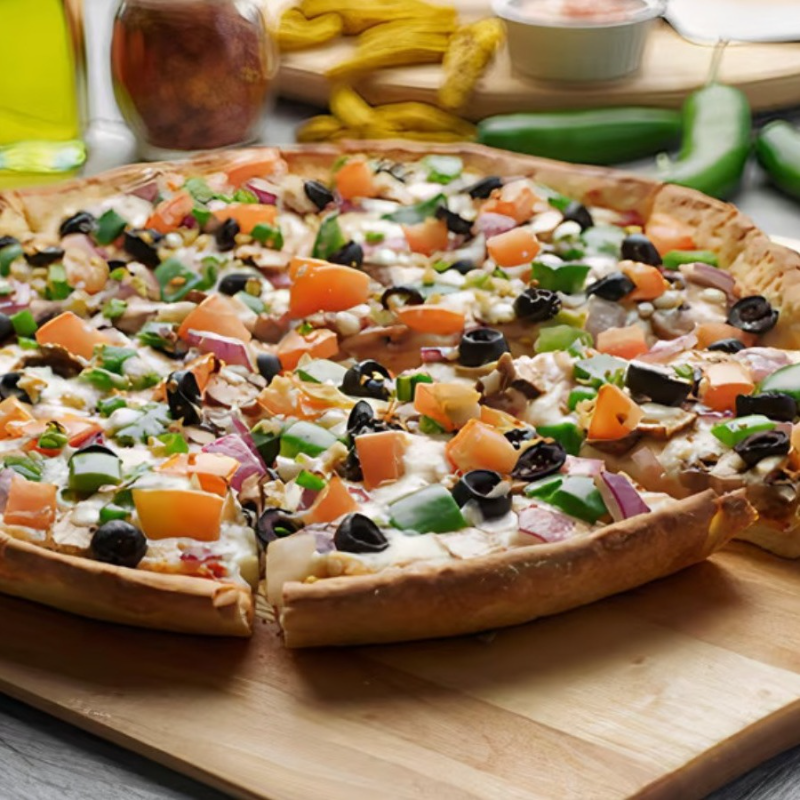Detroit Bombay BBQ Veggie Pizzatwist.