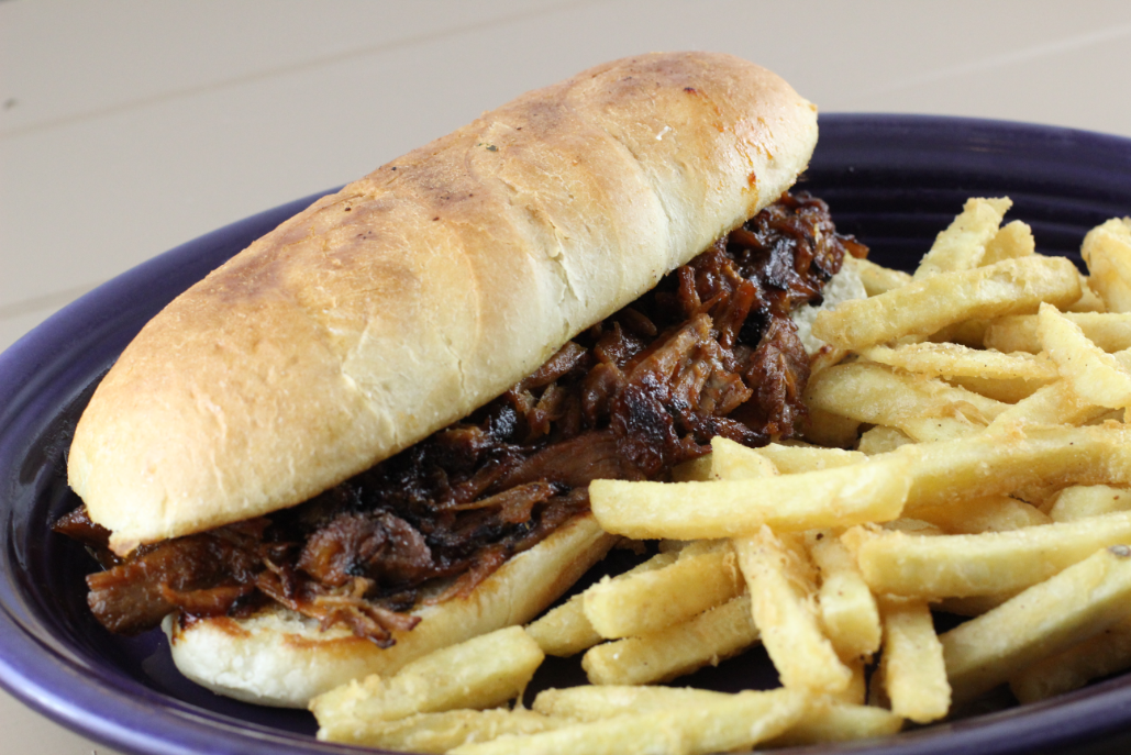 BBQ Pulled Pork Sub.