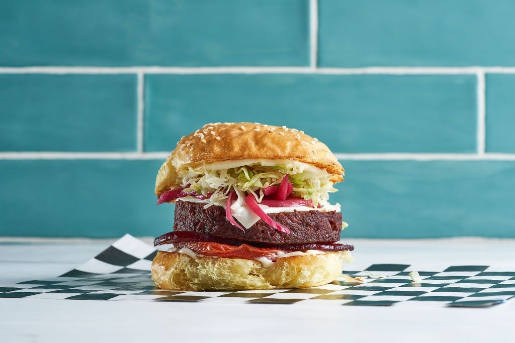 Beet Burger (Includes choice of side).