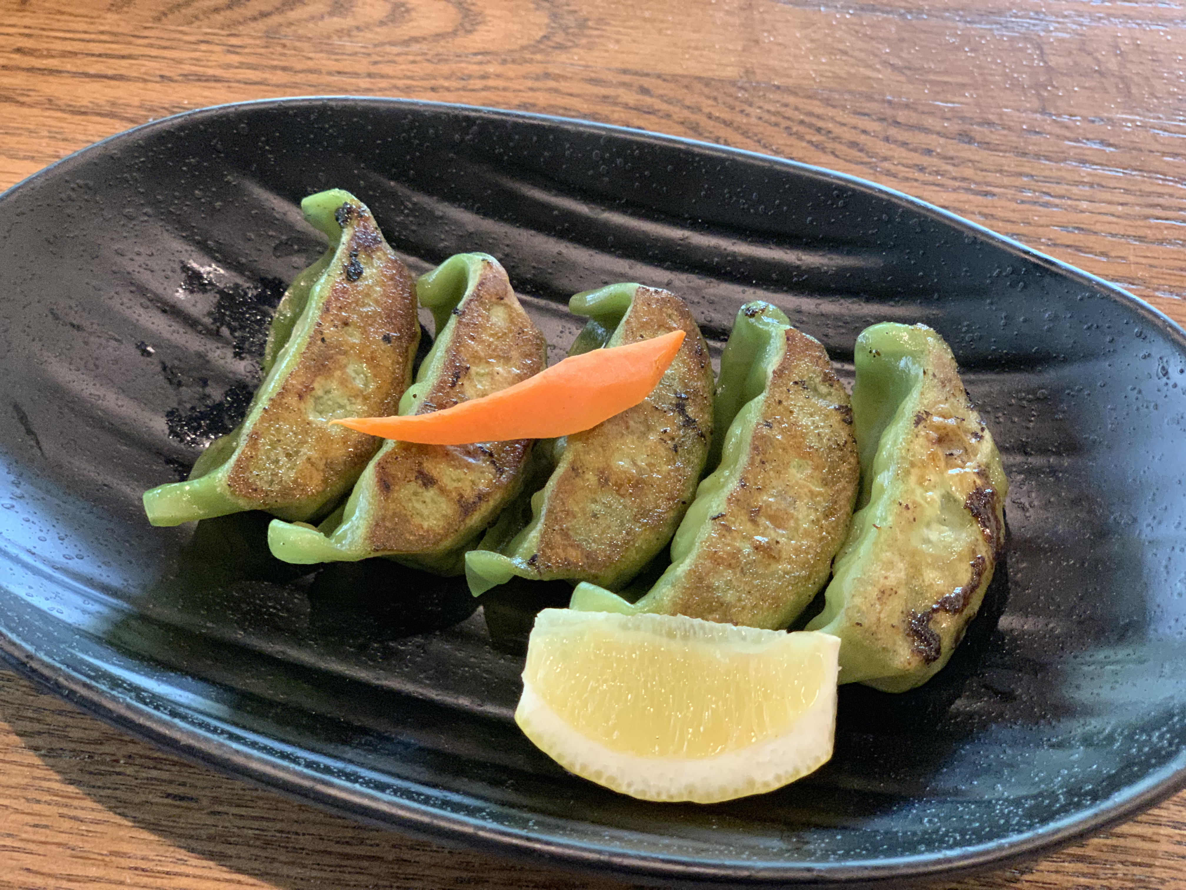Green Gyoza.
