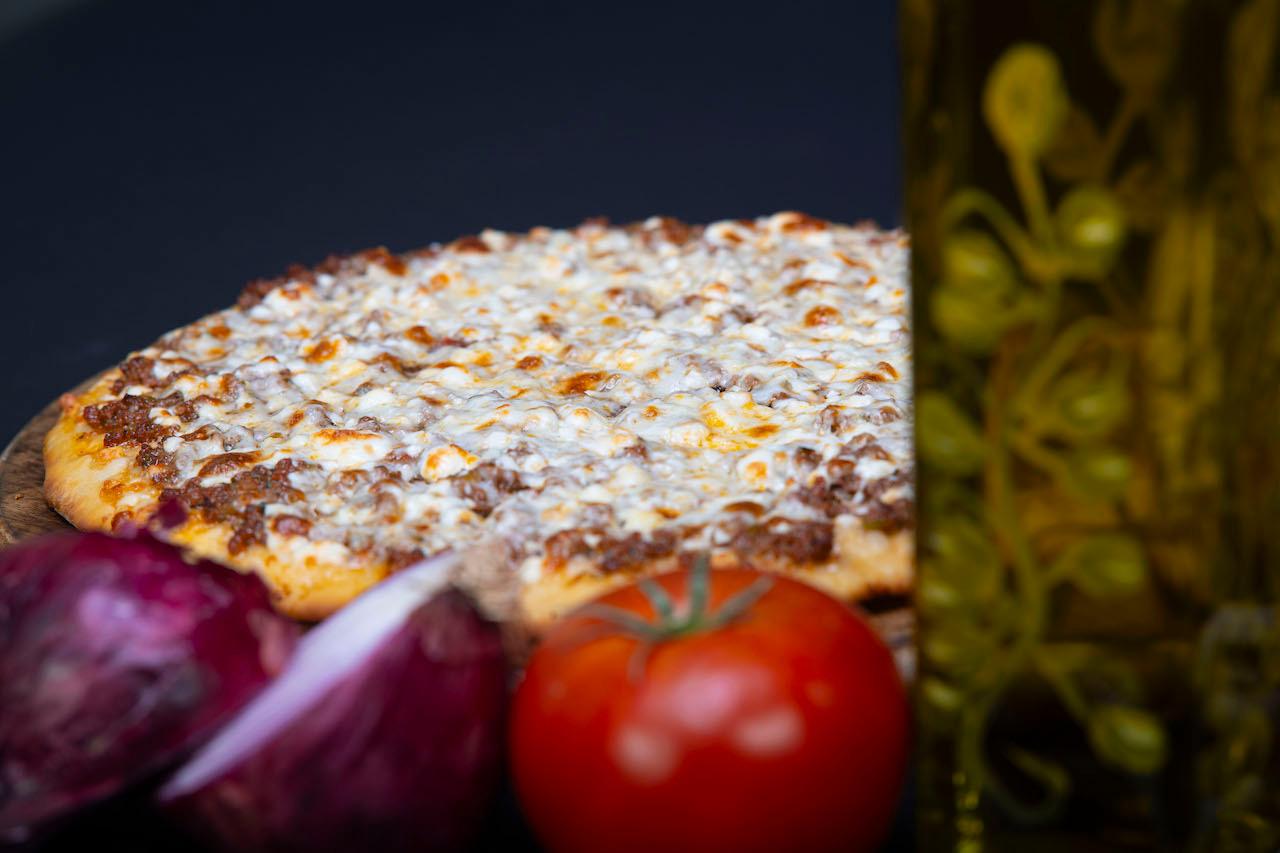 Meat Pie w/ Cheese Manaeesh.