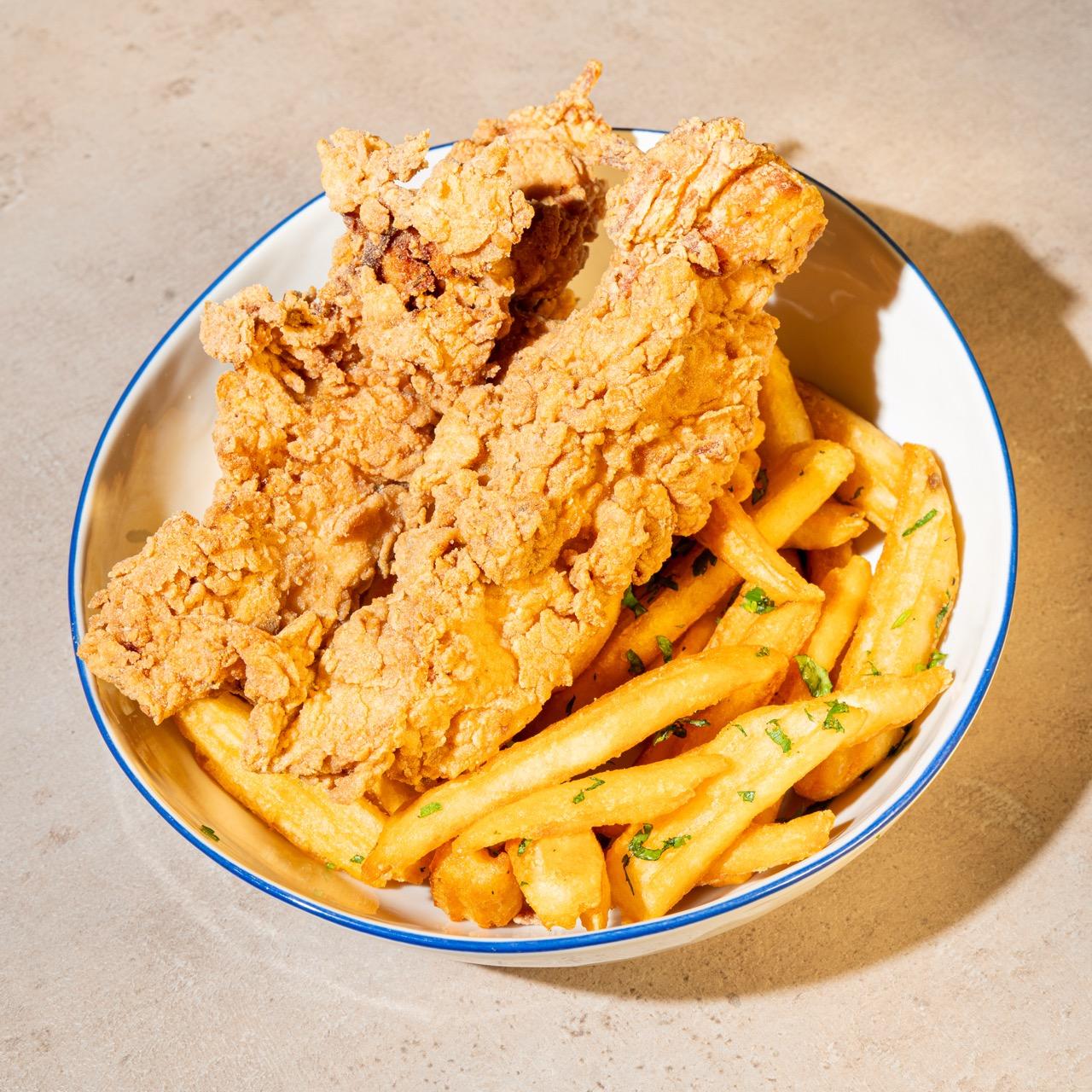 Chicken Tenders & Fries.