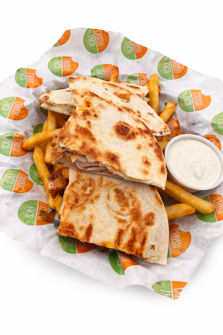 Kids Grilled Chicken Quesadilla.