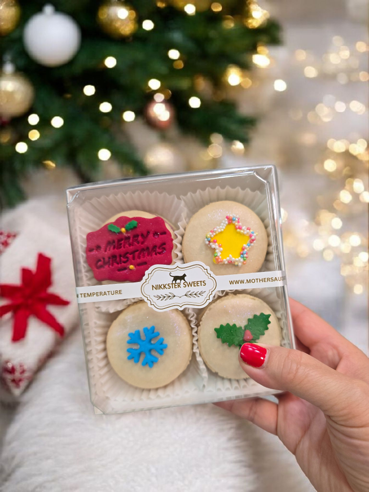 Macarons mixed flavor box of 4.