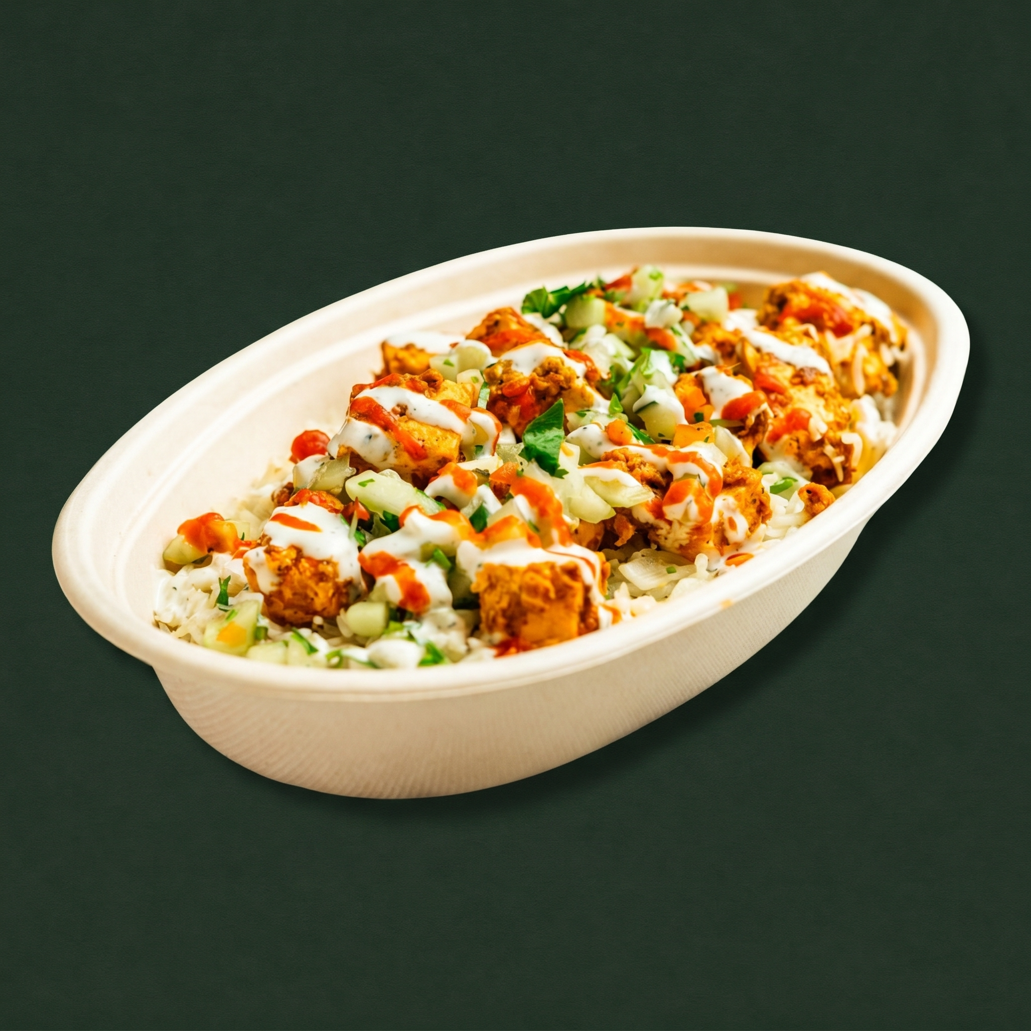 Paneer Tikka Rice Bowl.