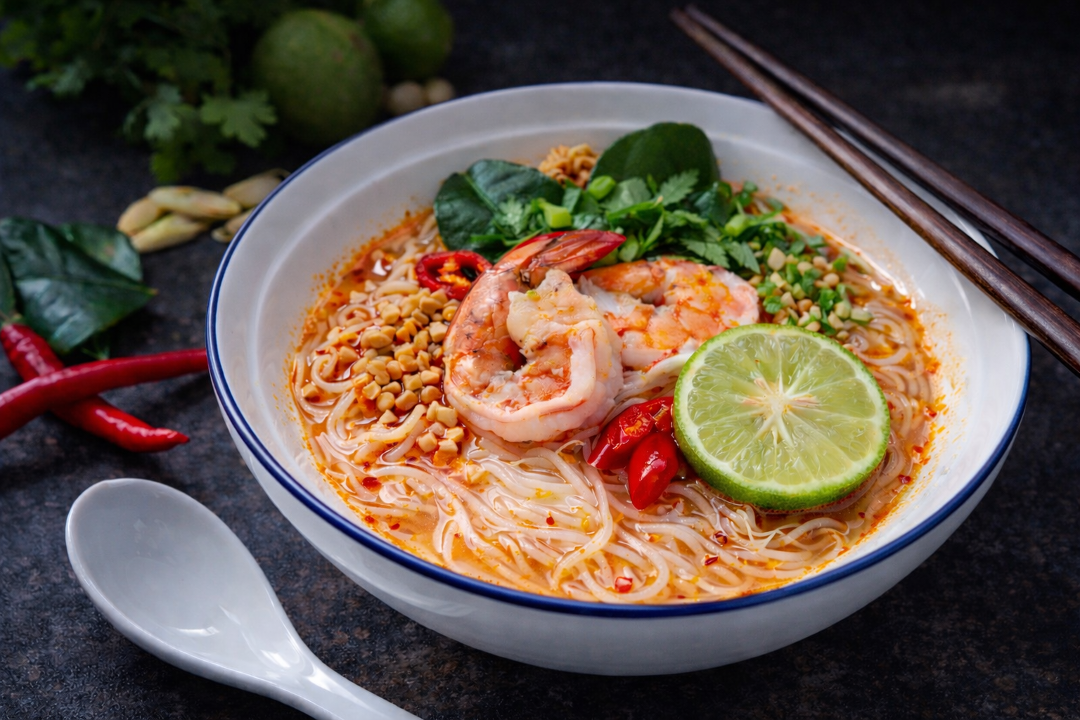 L-Tom Yum Noodle Soup.