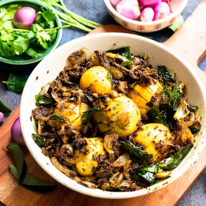 Egg Masala Pepper Fry.