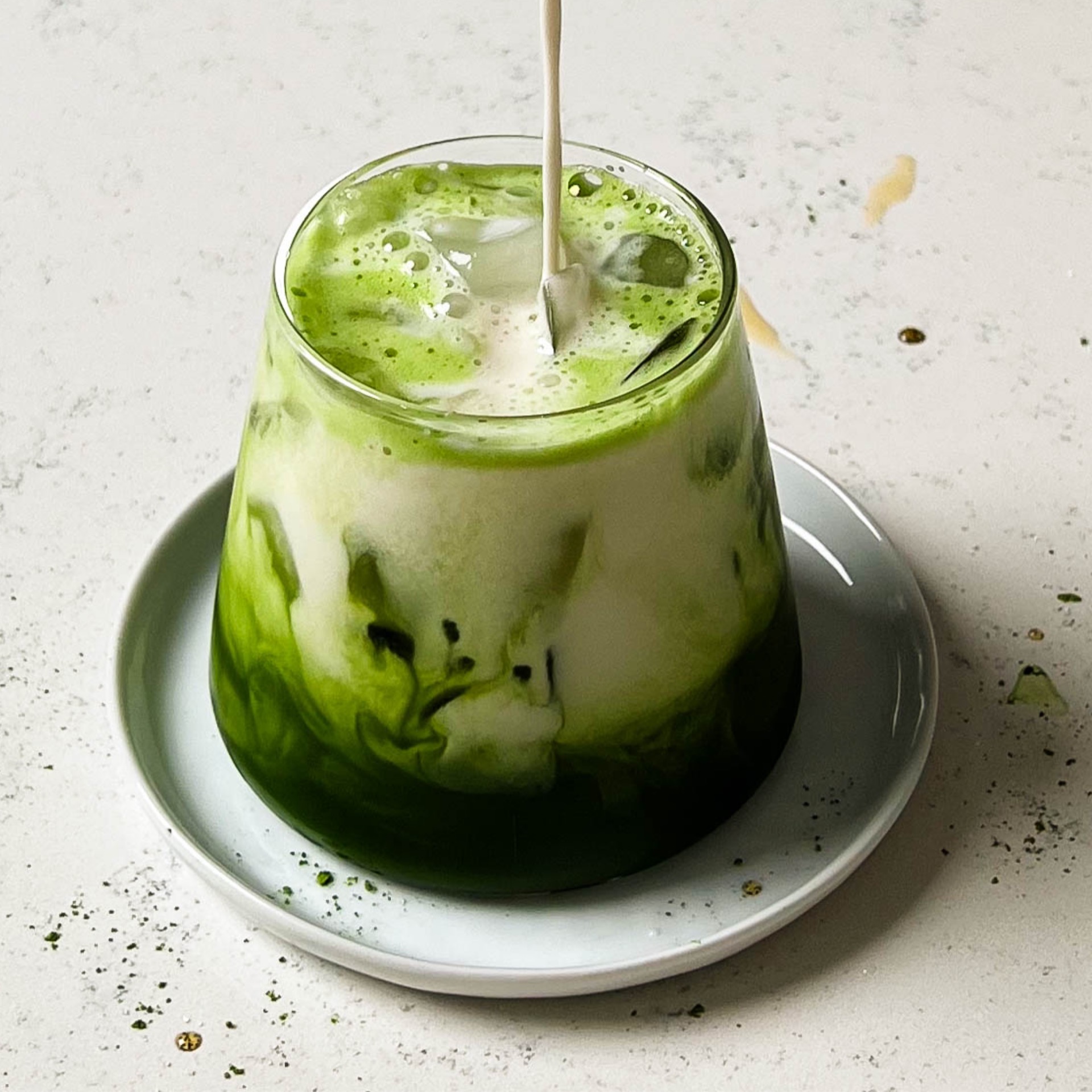 Iced Matcha Latte.
