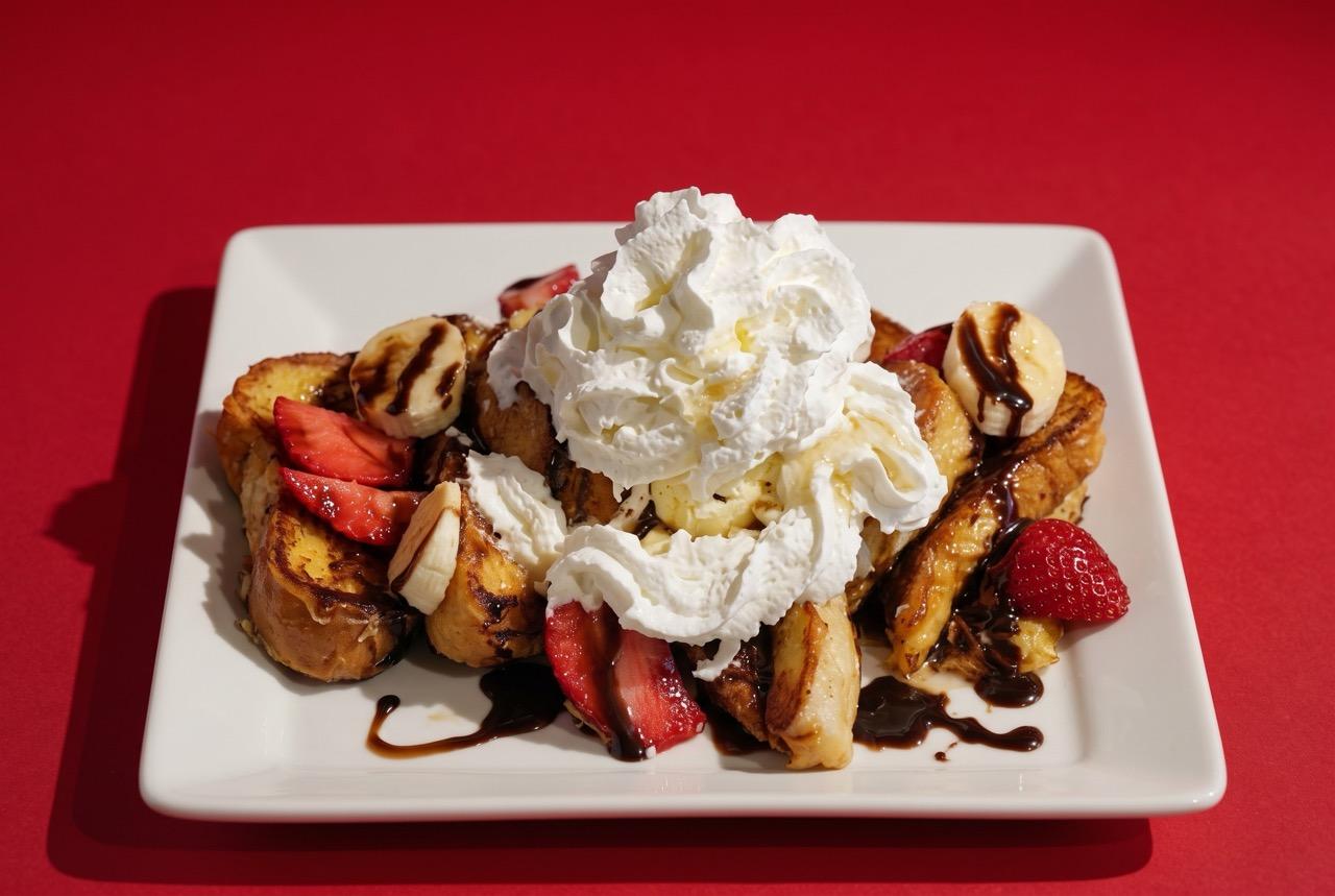 Strawberry Banana Waffle.
