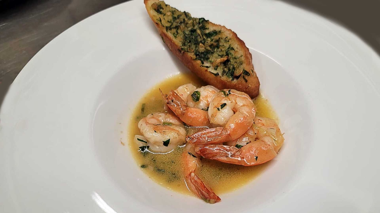 Shrimp al Cognac.