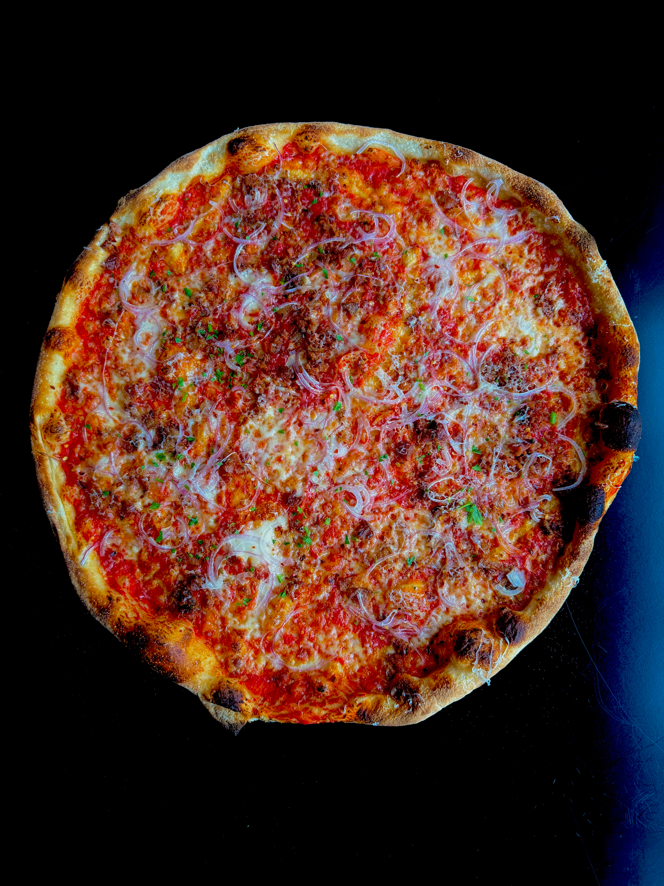 Amatriciana Pizza.
