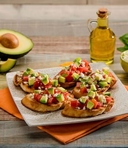 Avocado Bruschetta.