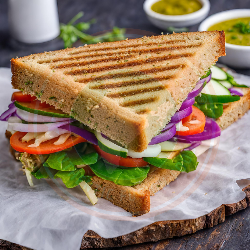 Crunchy Delight sandwich (Veg).