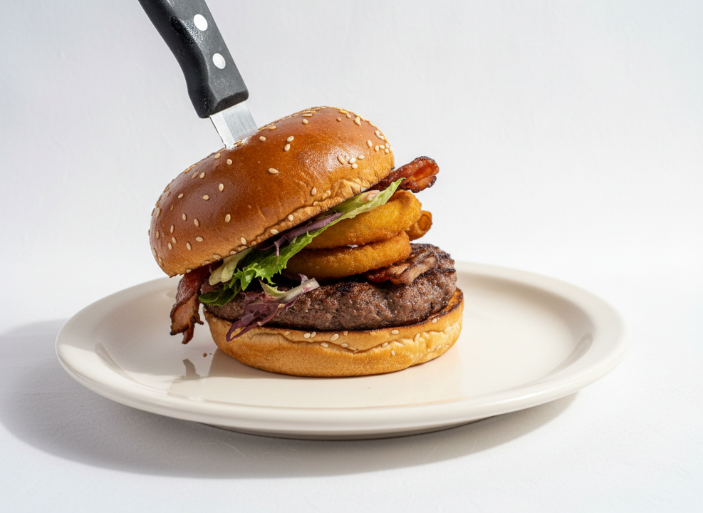 Blue Collar Truffle Burger.