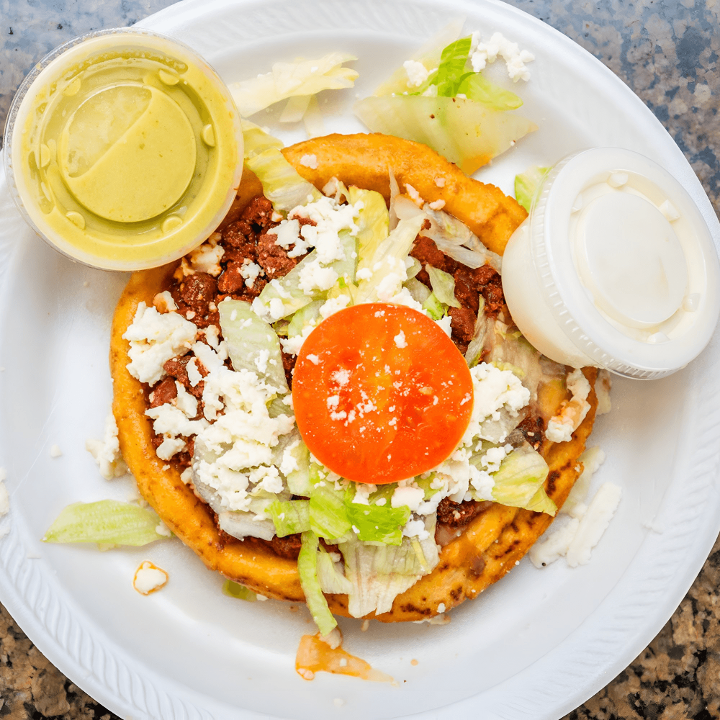 Sopes - Picadillo/Ground Beef.