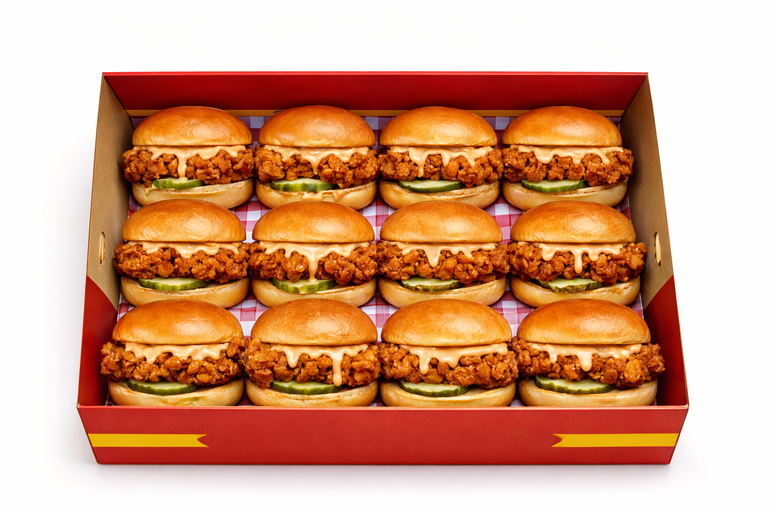 12 Classic/Spicy Chicken Sandwiches.