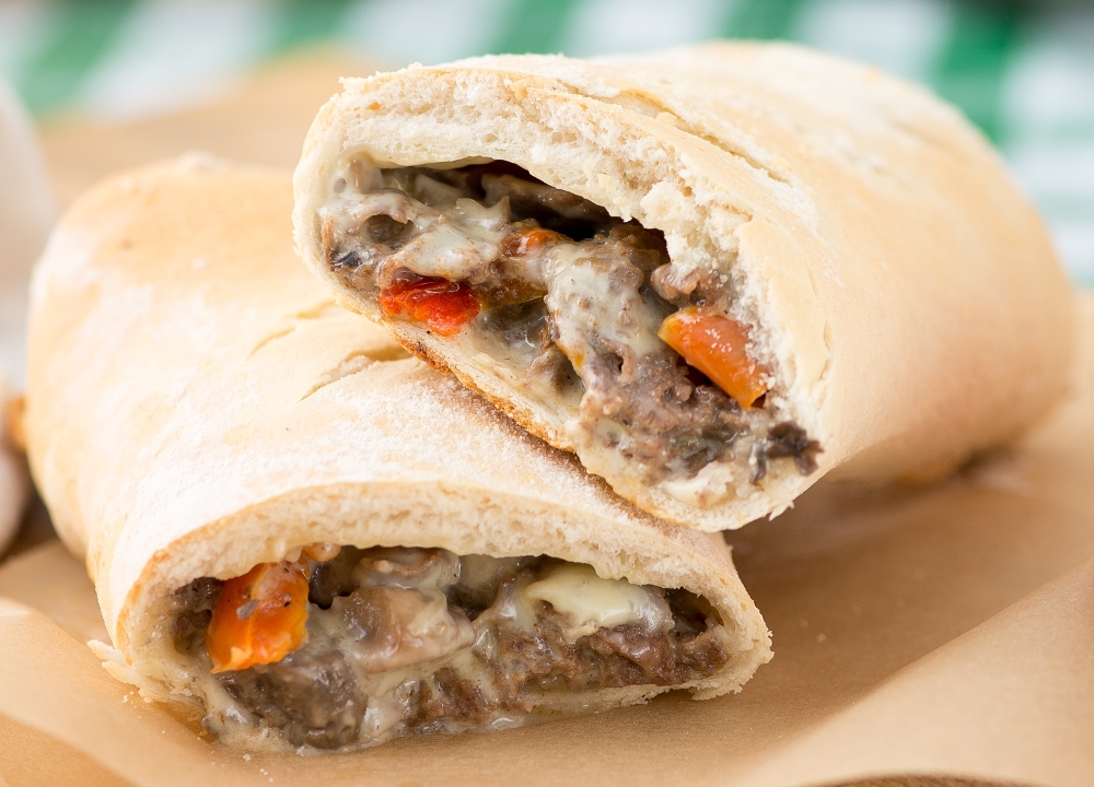 Jumbo Cheese Steak Stromboli.