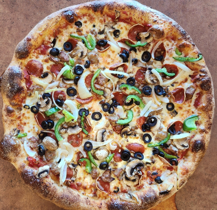 10" Jay's Supreme Pizza.