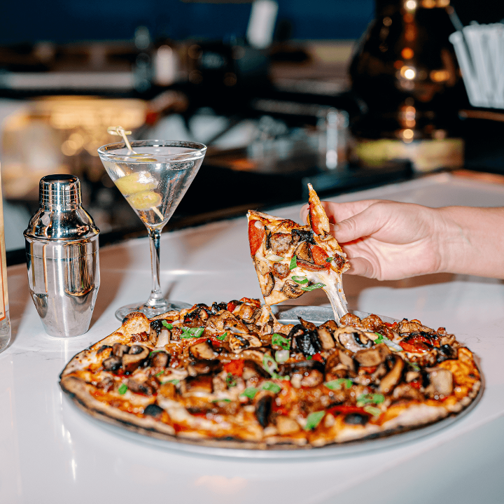 Tavern Special Pizza.