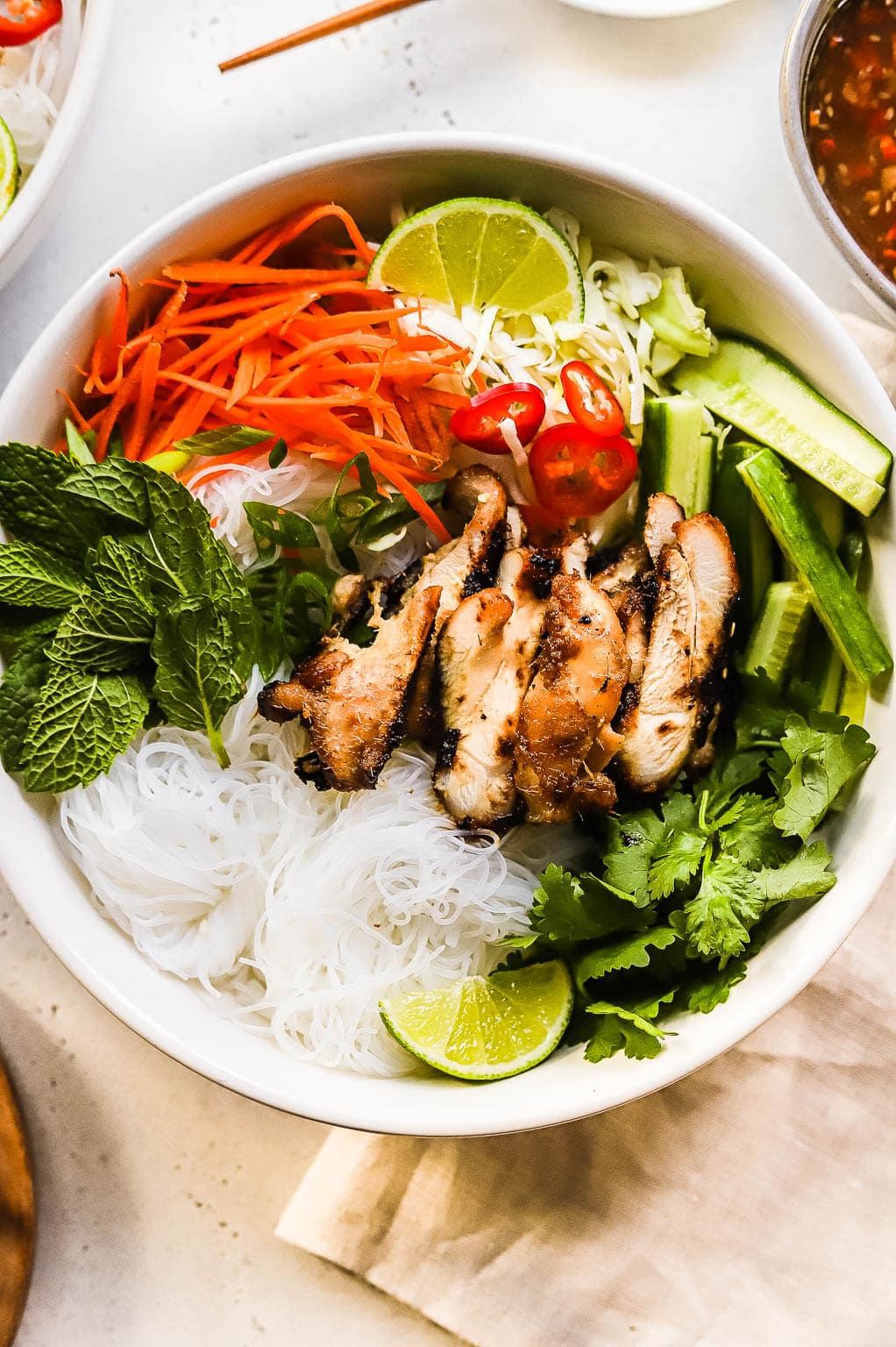 Chicken Vermicelli Bowl.