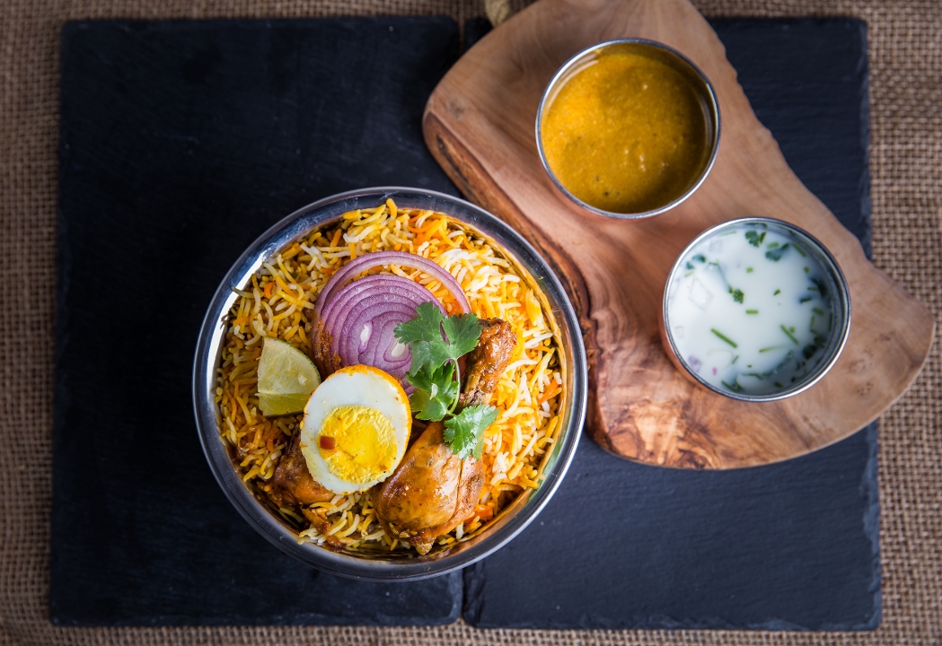 Gongura Chicken Biryani.