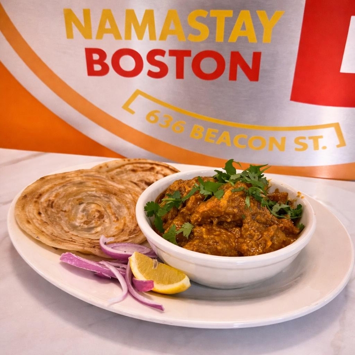 Dhaba Chicken with Paratha.