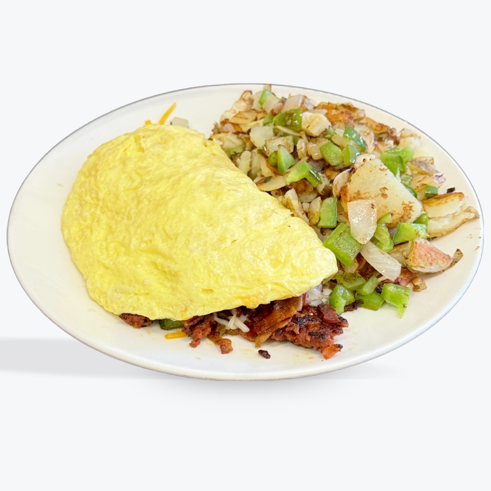 MEAT LOVERS OMELET.