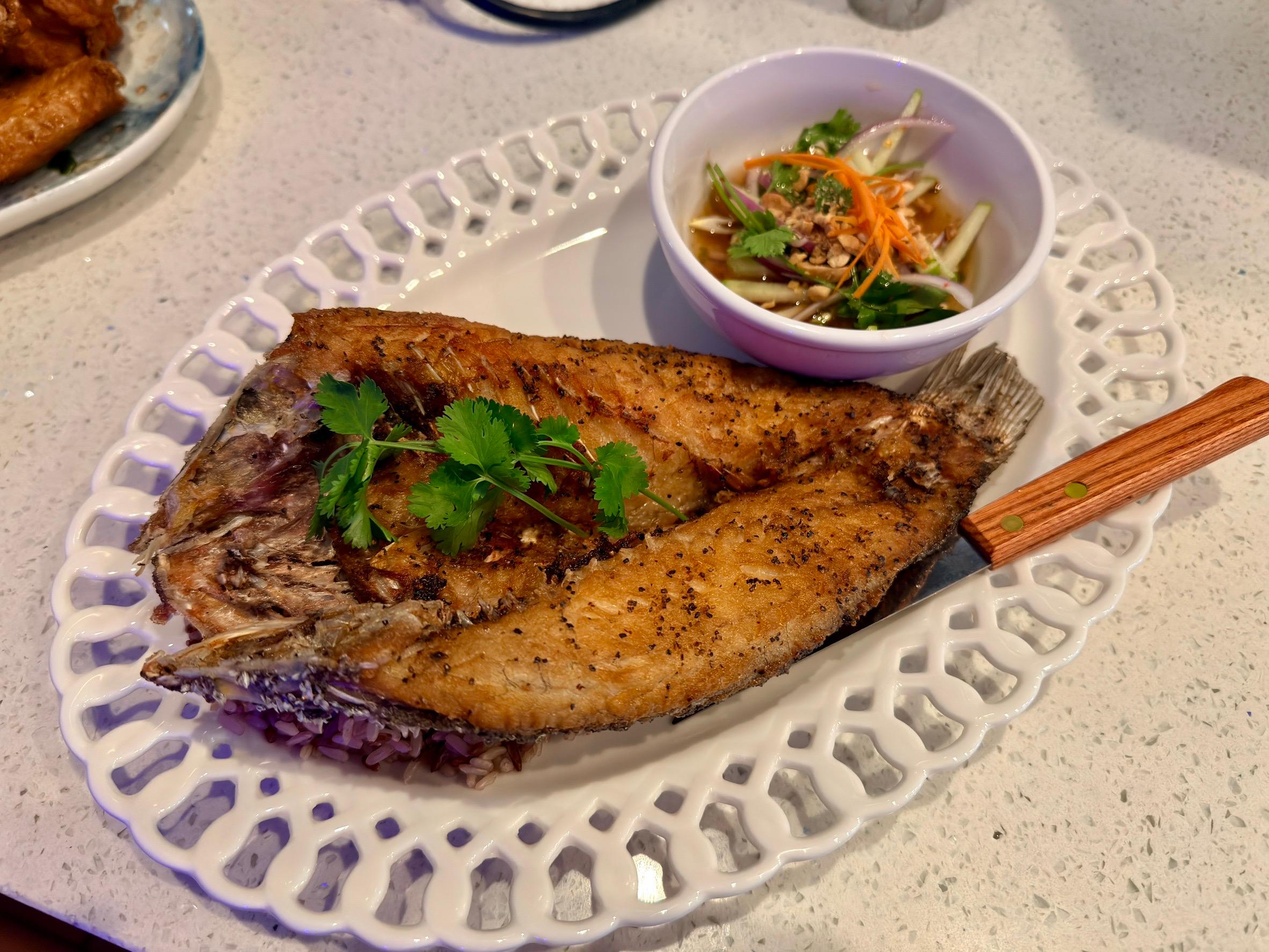Crispy Branzino.