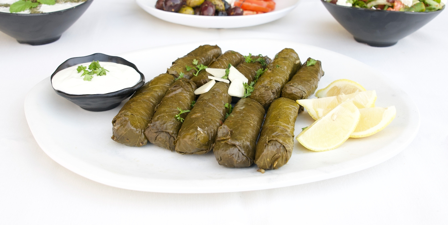 Sarma (Grape Leaves) Plate.