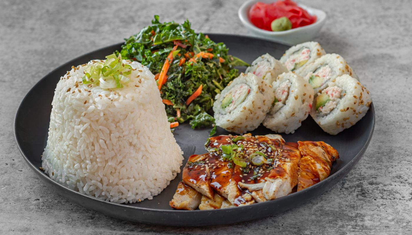 Chicken and California Roll Combo.