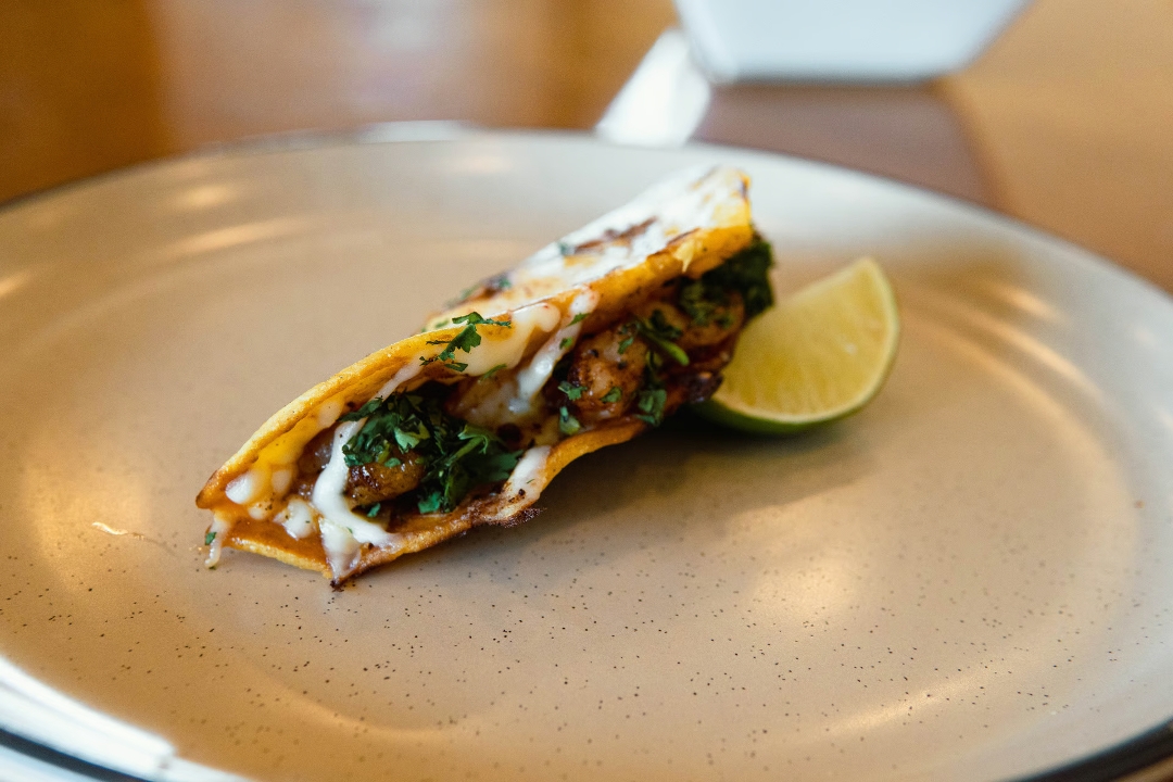 AnchoChile Shrimp Taco.