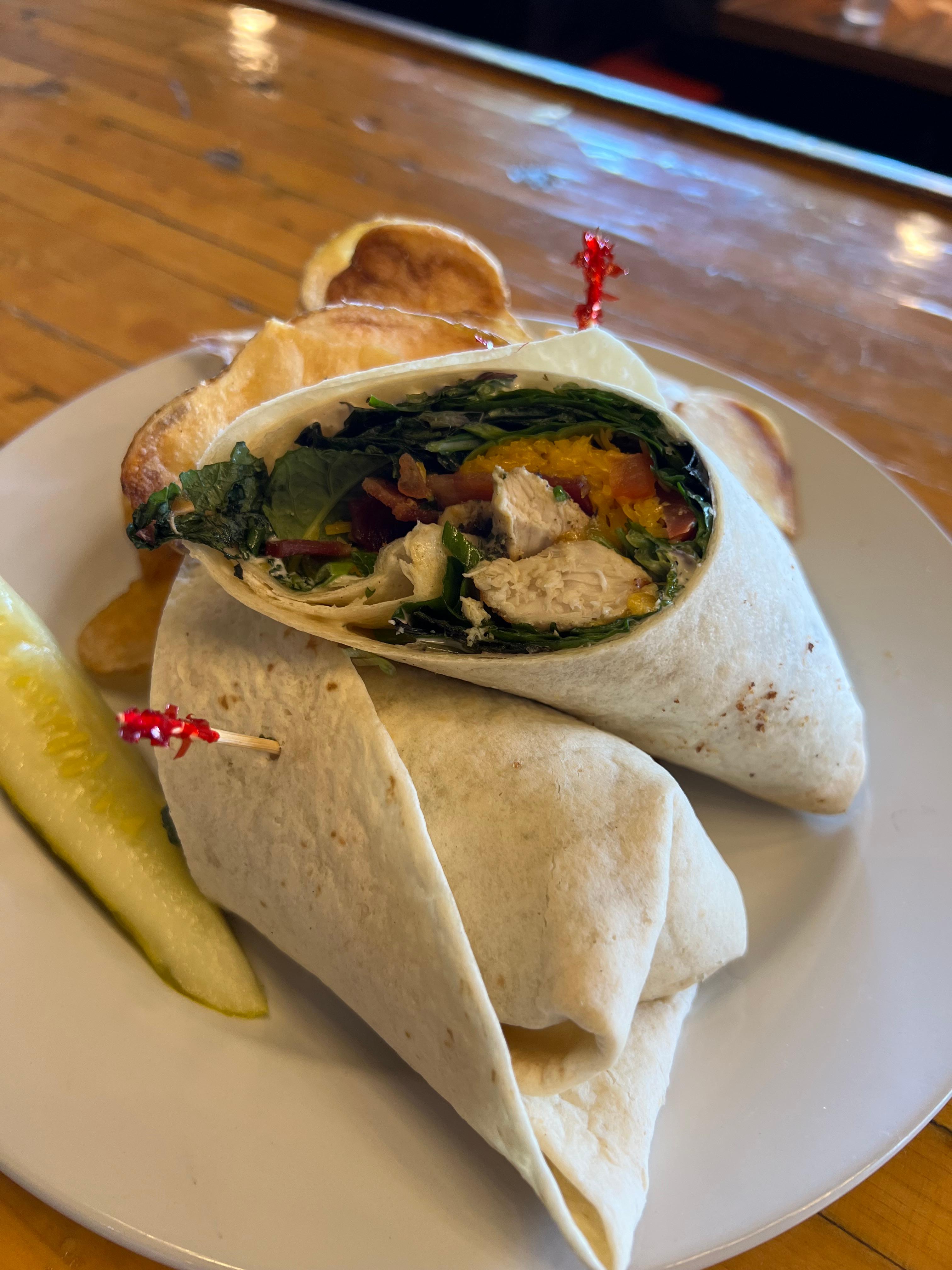 CHICKEN-BACON-RANCH WRAP.