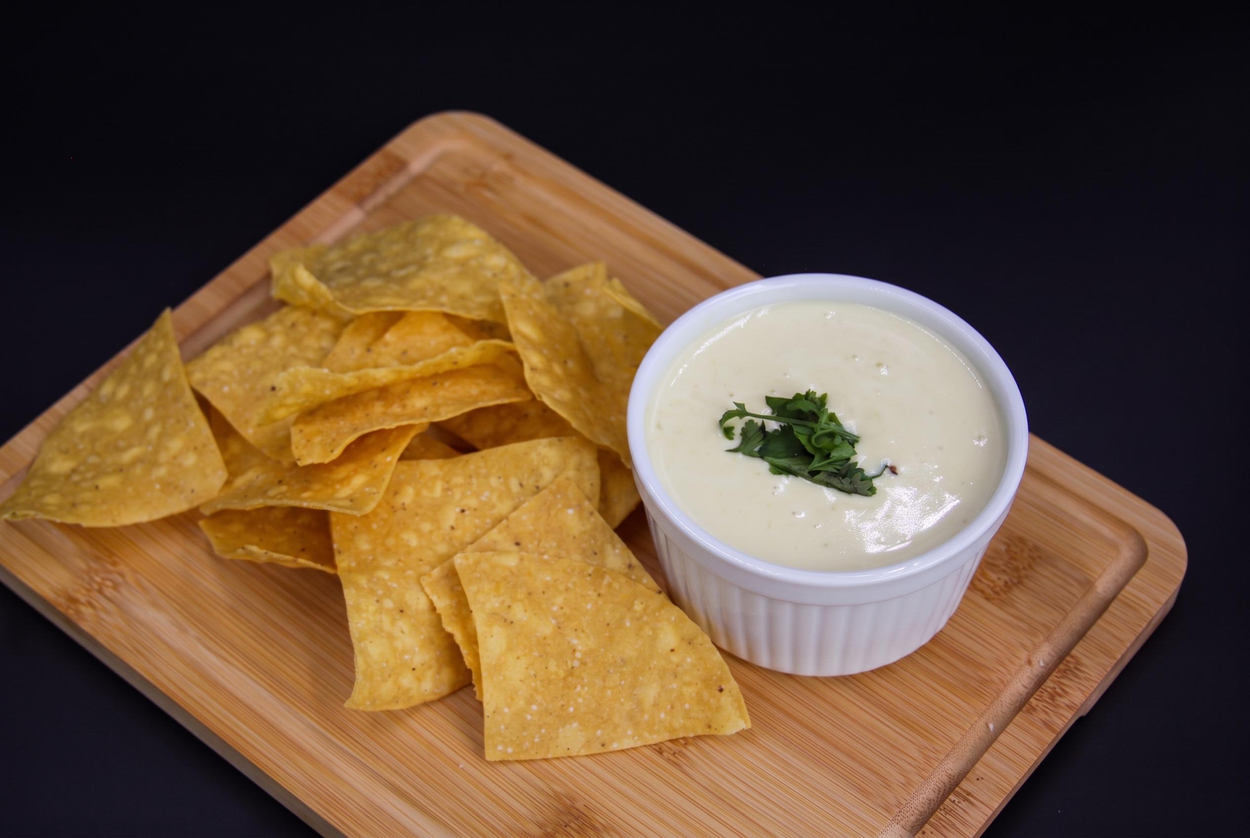 Jalapeño Queso and Chips.