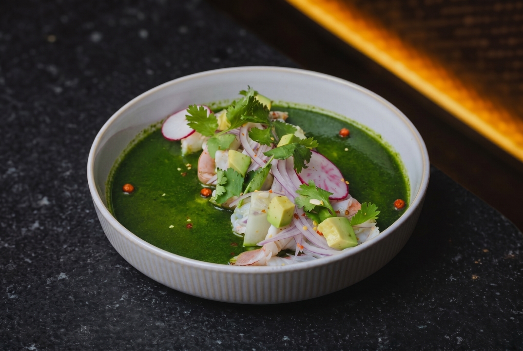 Green Shrimp Aguachile.