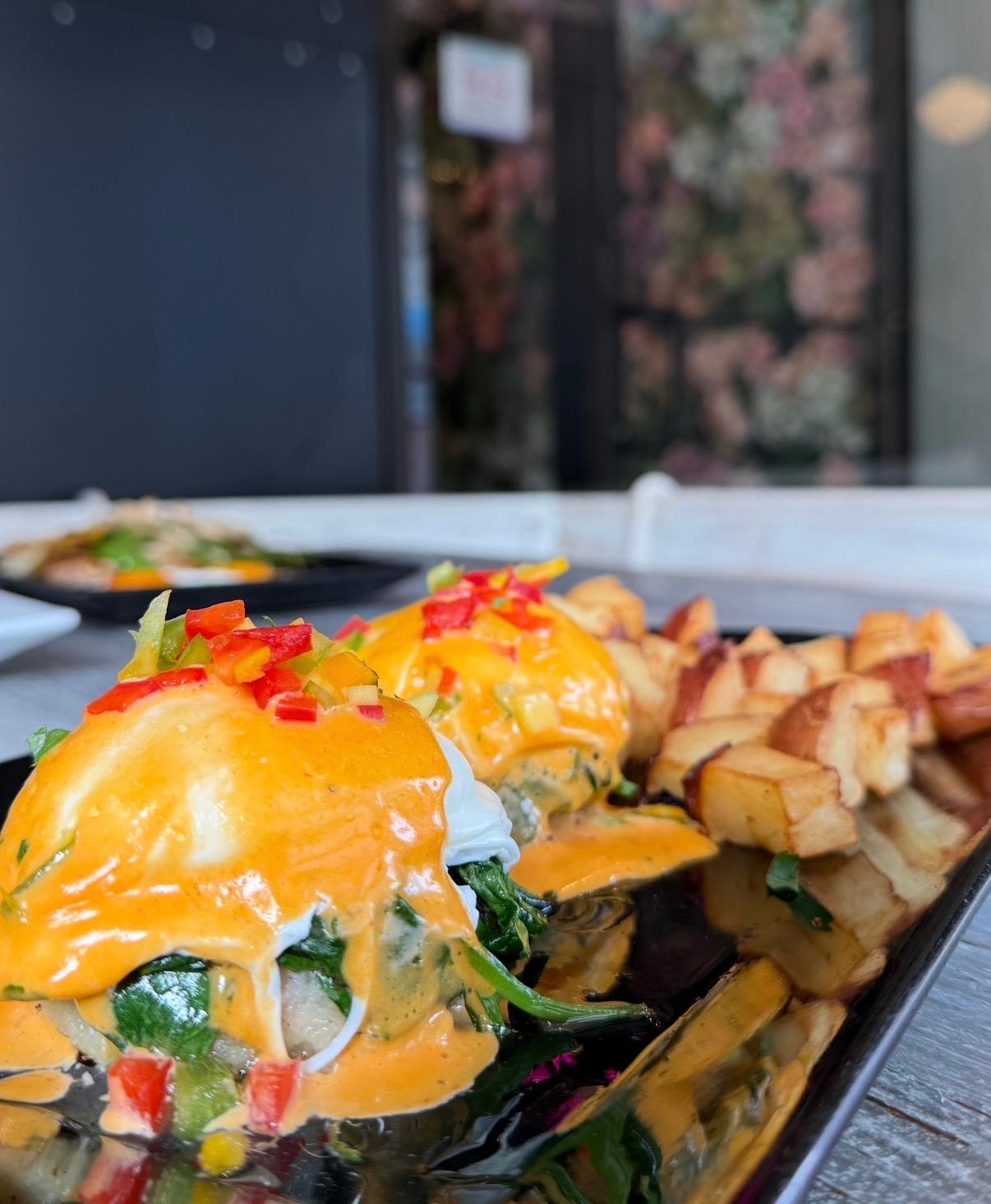 Crawfish Benedict.