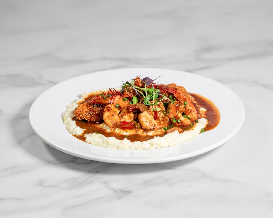 Gumbo Catfish & Grits.