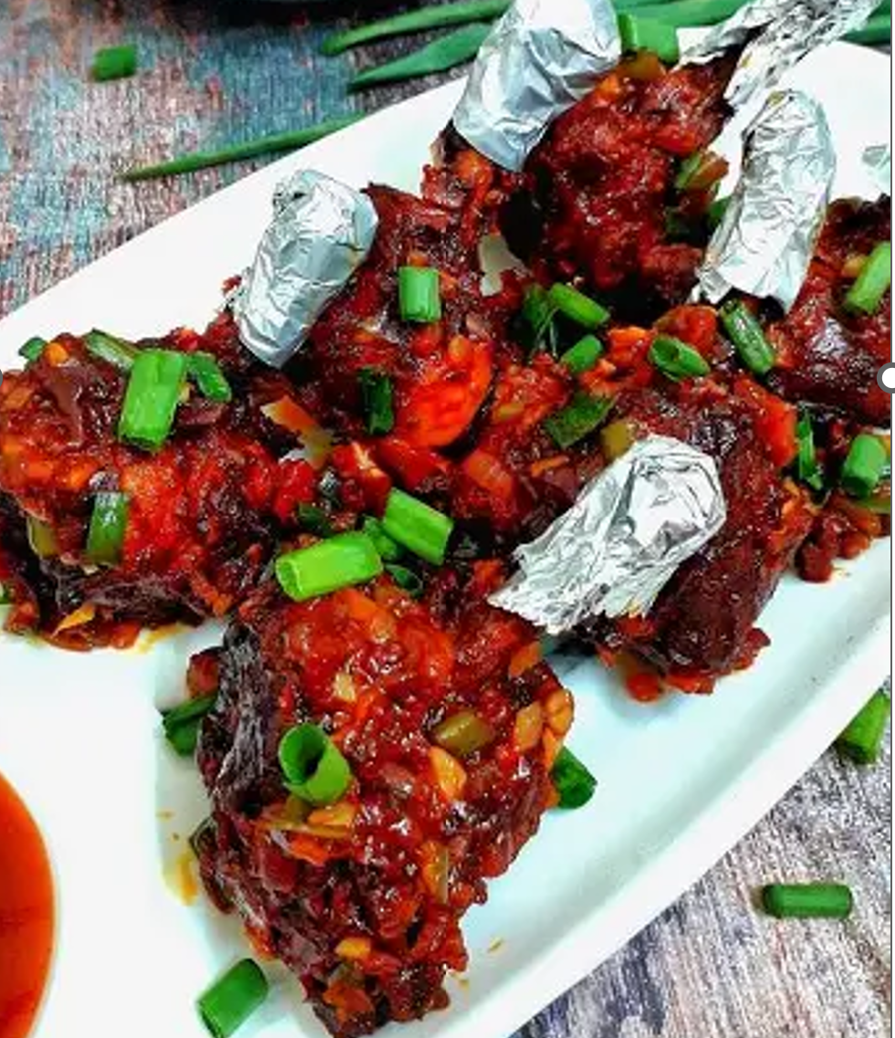 Chicken Lollipop (indo-chinese style).