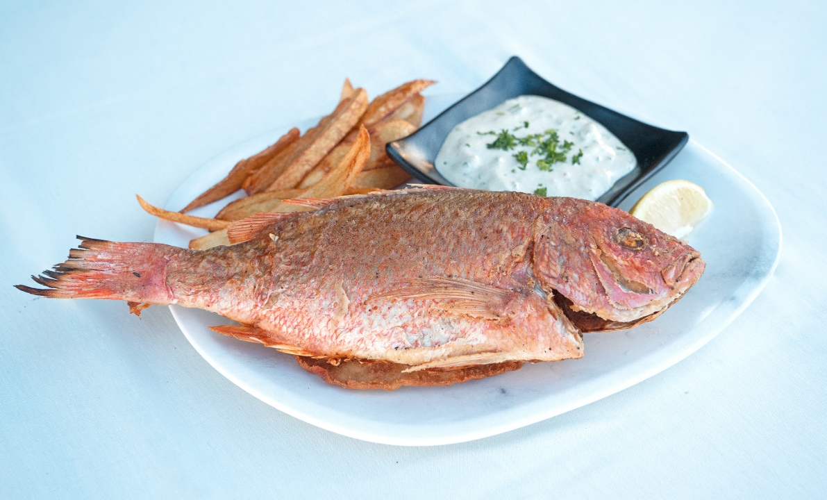 Whole Fish Red Snapper Plate.