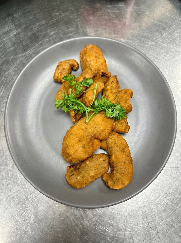 Breaded Portobello Mushrooms.
