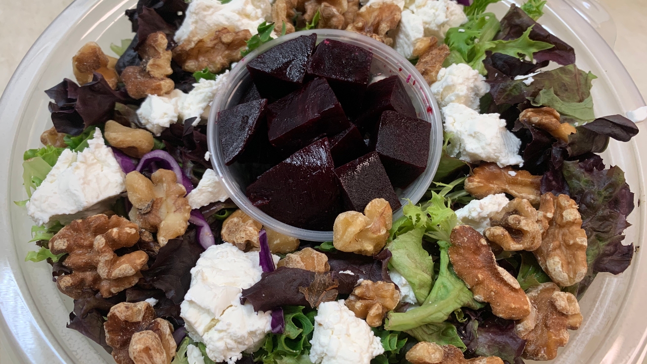 Beet & Goat Cheese Salad.