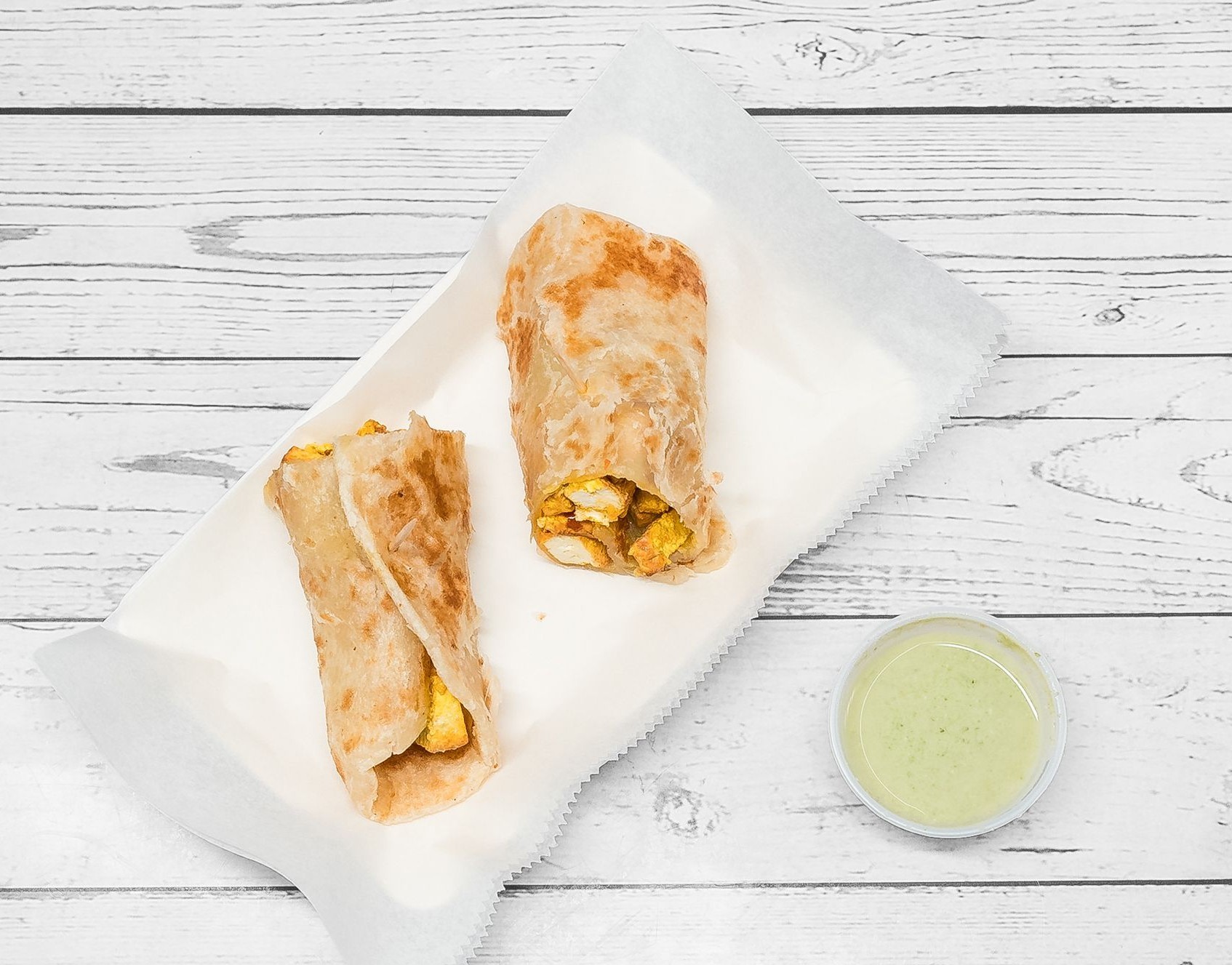 Paneer Tikka Kati Roll.