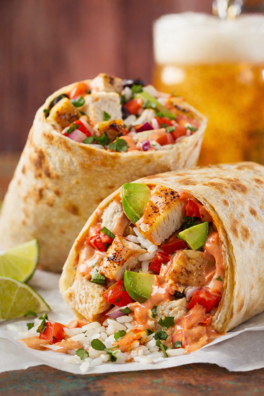 Chicken Burritos.