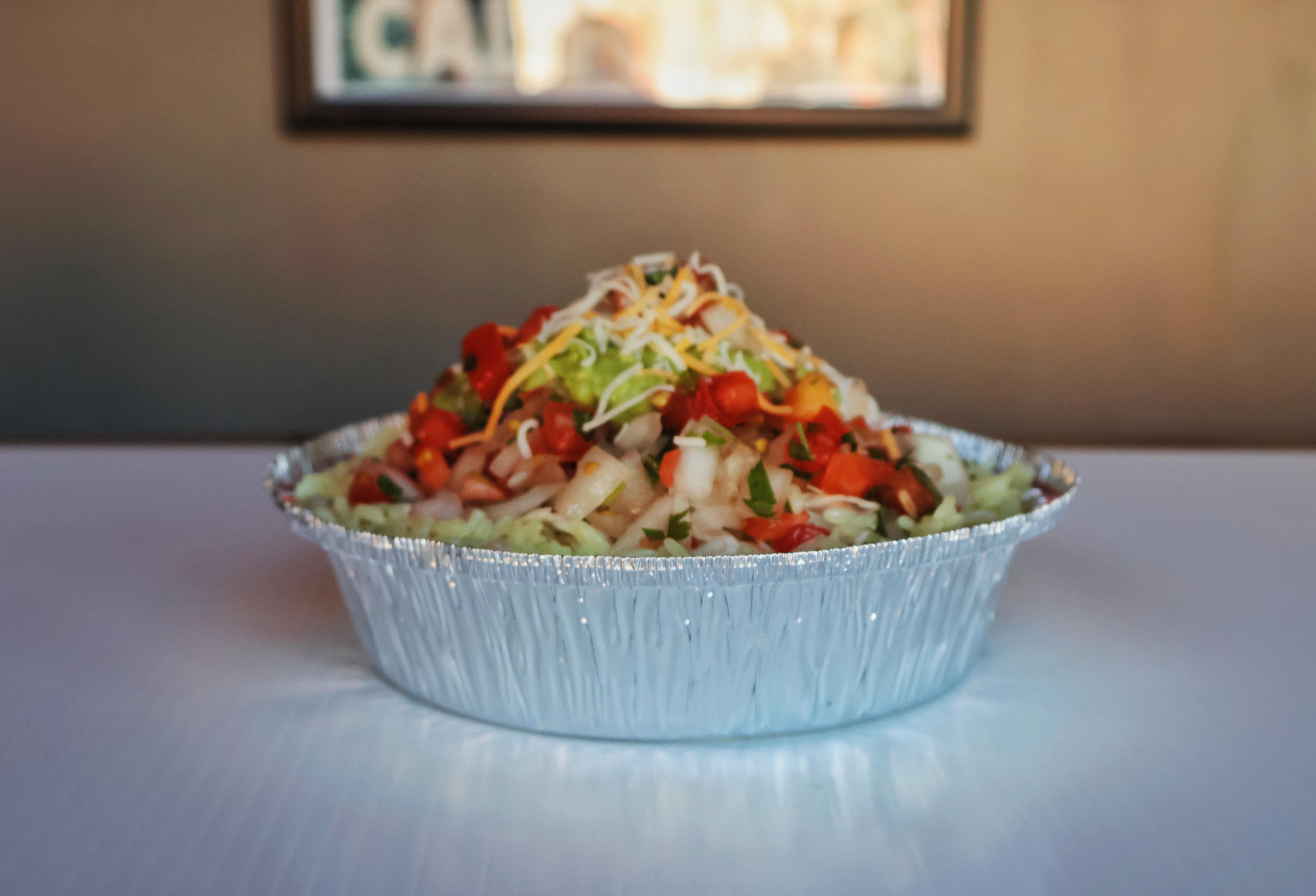 Grilled Shrimp Rice Bowl.