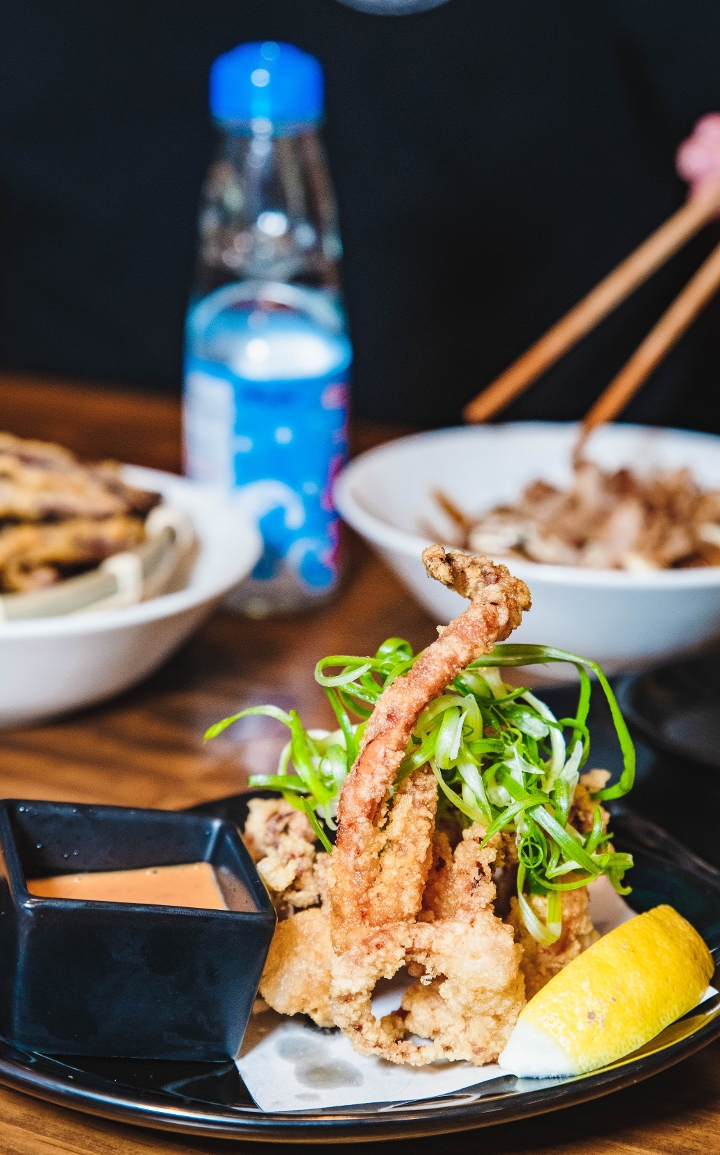 Ikageso (Squid) Karaage.