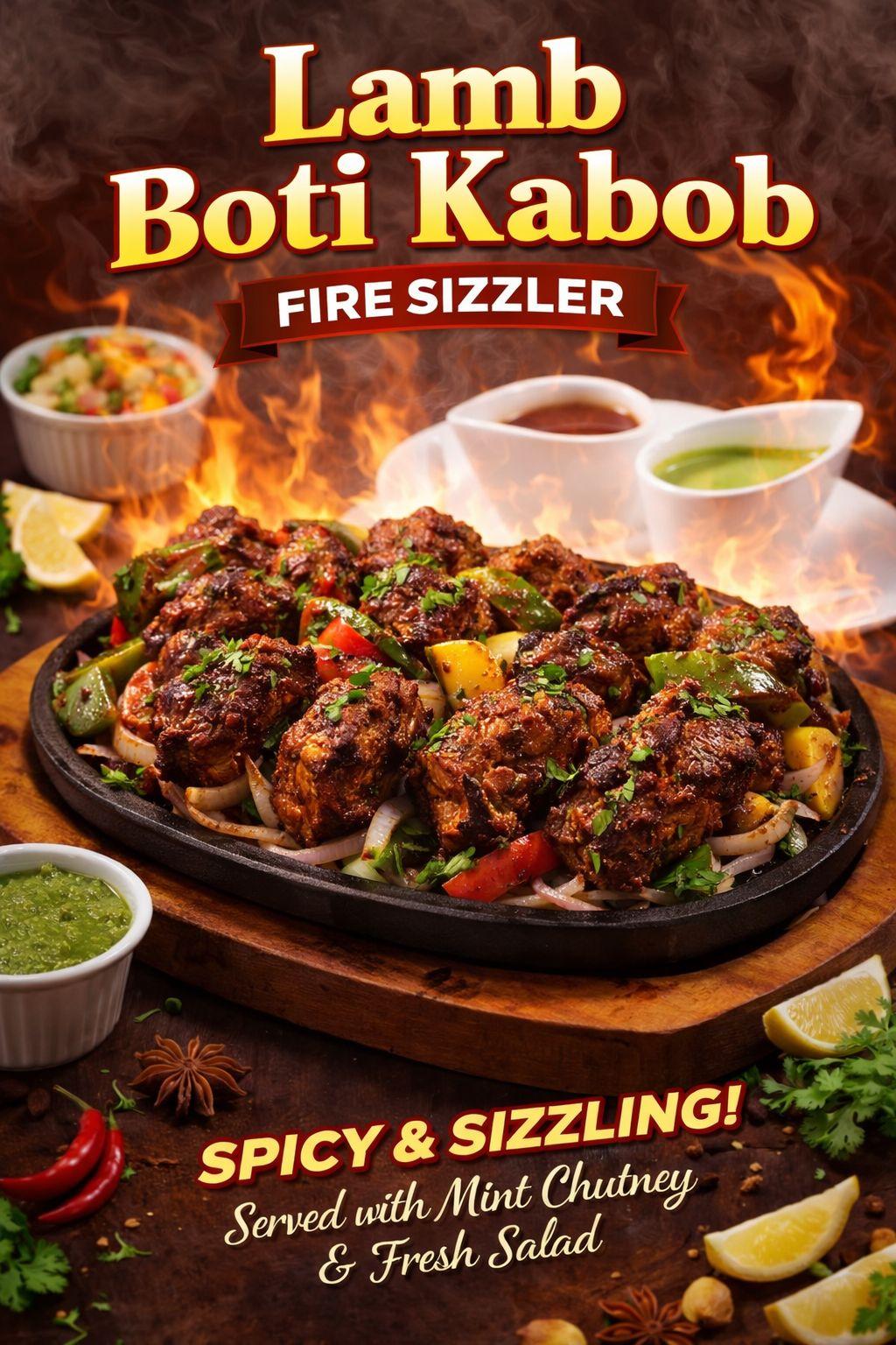 Lamb Boti Kabob.