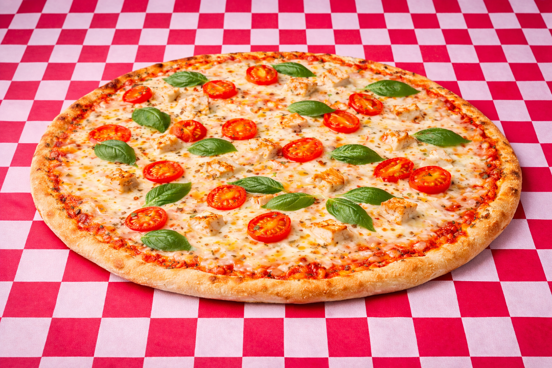 Lg Grilled Chicken Margherita Pizza 14 (Italian Style).